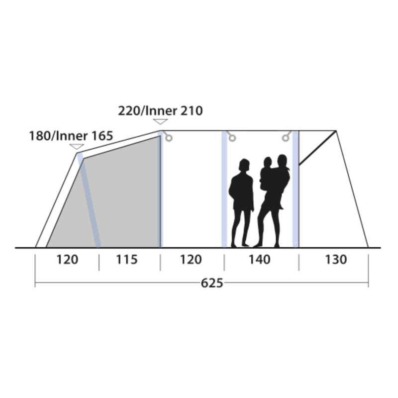Outwell Avondale 5PA Tent-3